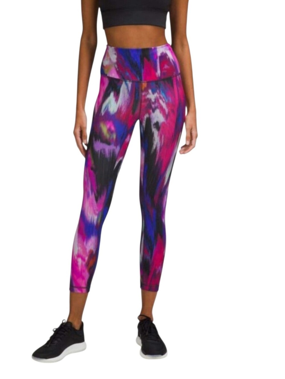 Lululemon Wunder Train High-Rise Leggings Cyberpunk Digital Current Pink Multi 6